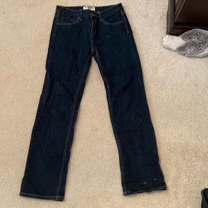 Billabong dark blue wash slim jeans.